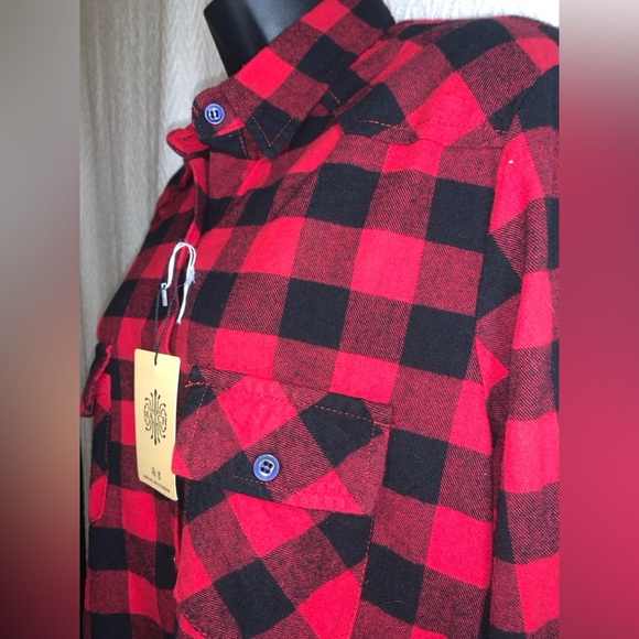 Women’s Plaid Shirt MATCHSTICK Brand 100% Cotton NWT - Picture 6 of 10